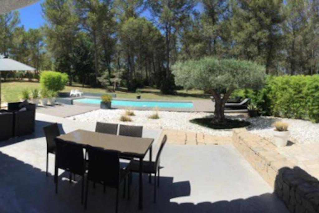 Au Coeur De La Pinede Avec Piscine Privee